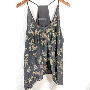 Patterson J. Kincaid Silk Bird Print Tank